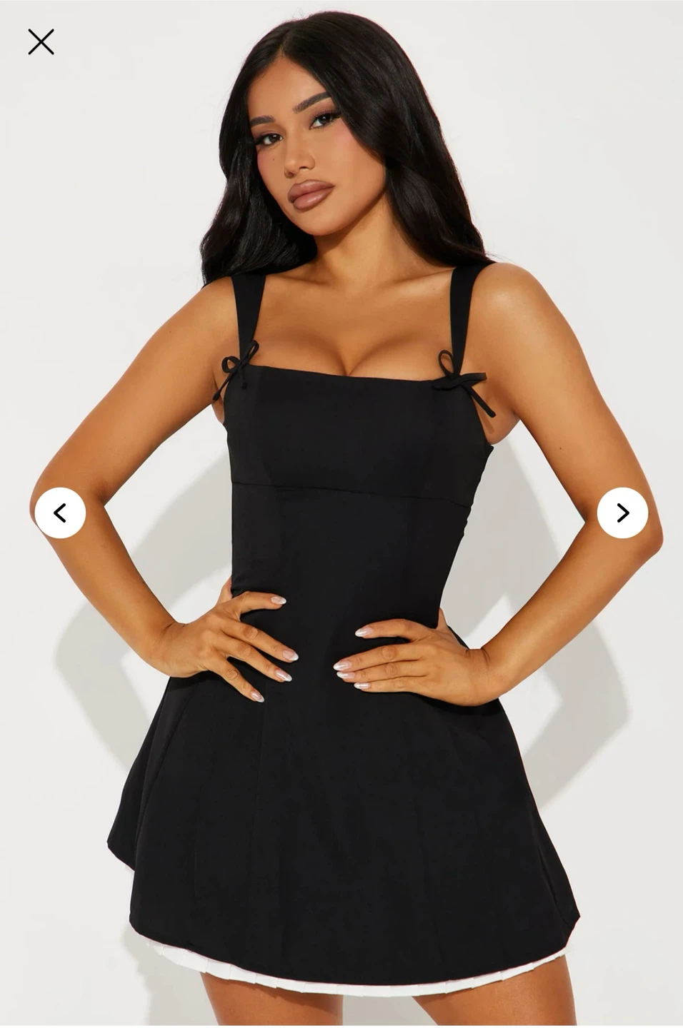 Black and white dress