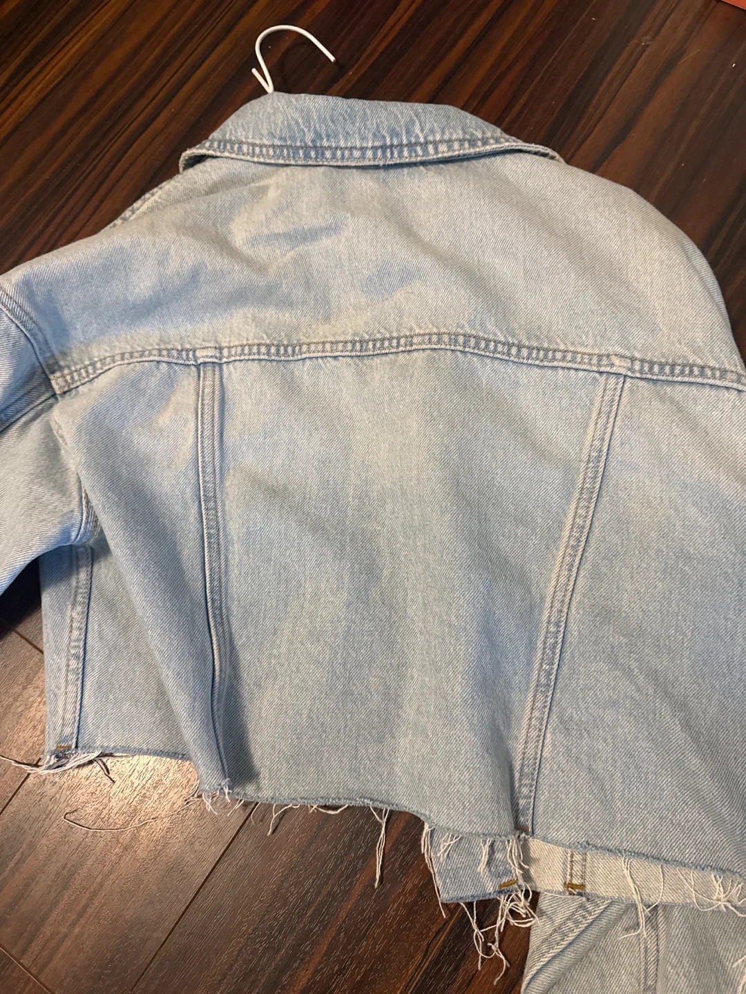 Garage Light Wash Cropped Denim Jacket - photo 2