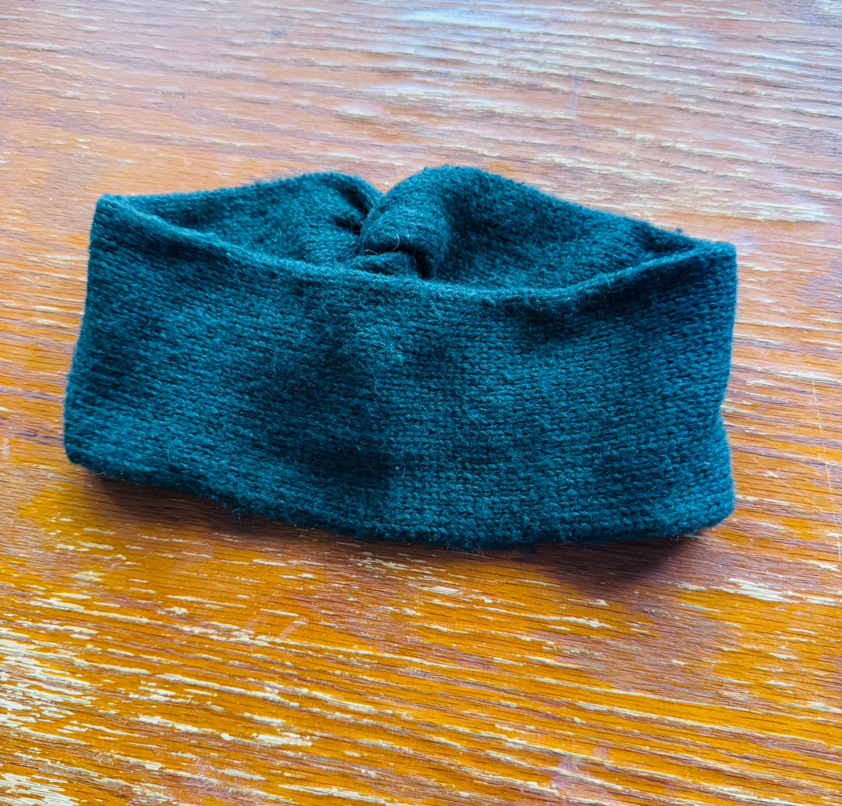 H&M Dark Green Knitted Headband - photo 2