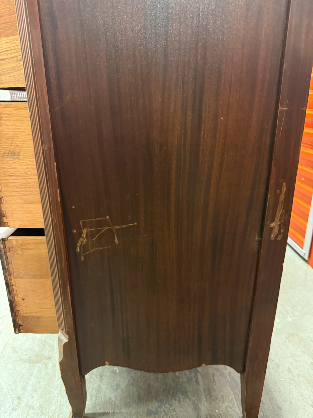 VINTAGE STYLE 4-DRAWER WOOD DRESSER TALL CHEST - photo 5