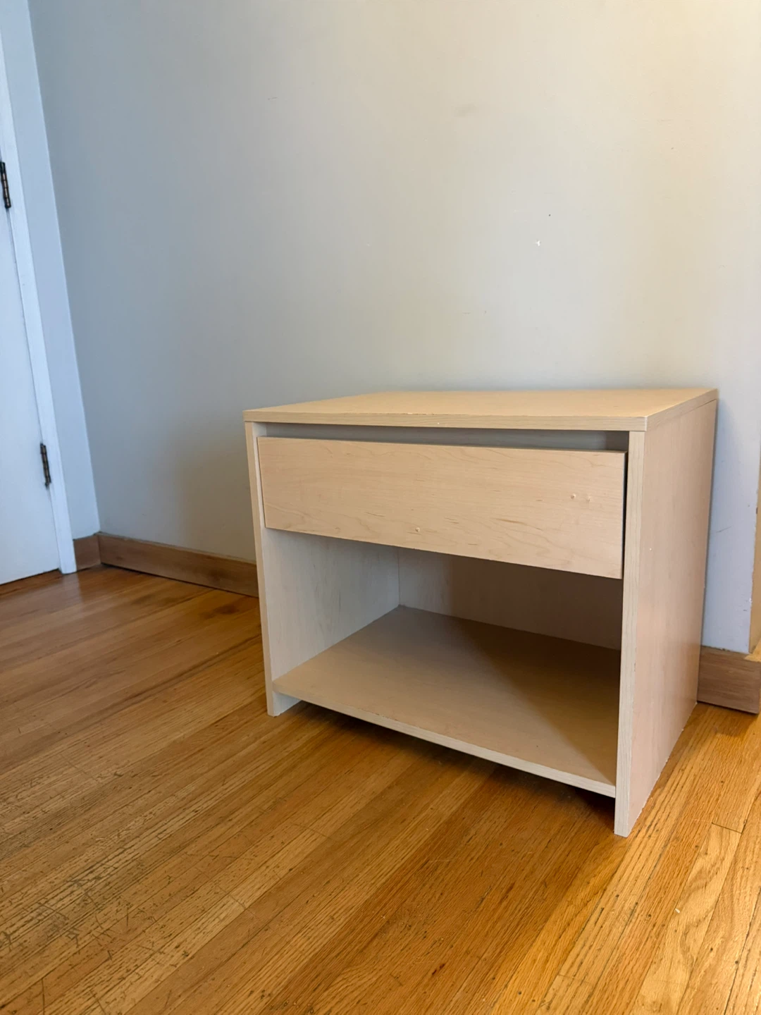 Light Wood Finish Nightstand