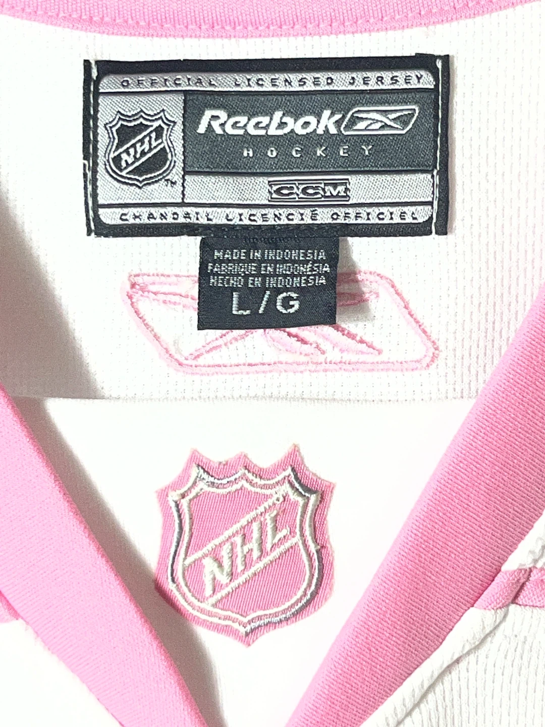 NWT Vintage Pink Ottawa Senators Reebok Jersey - Size L - photo 5
