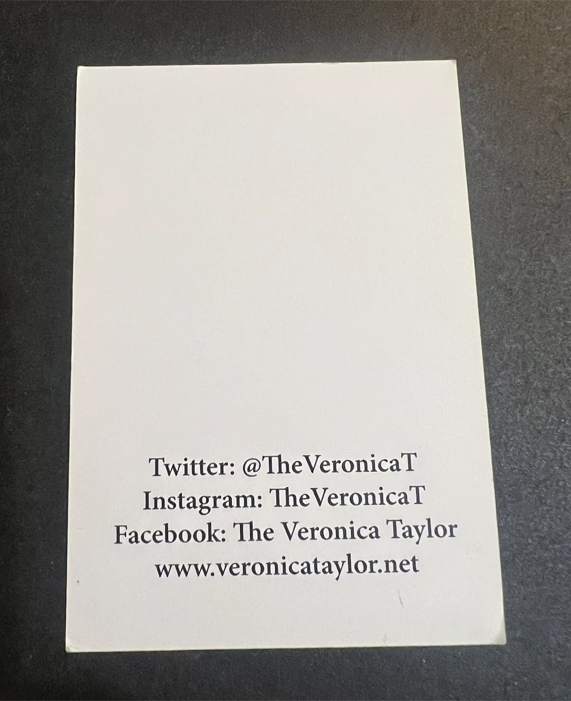2019 Veronica Taylor Love Trading Card (Authentic) - photo 2