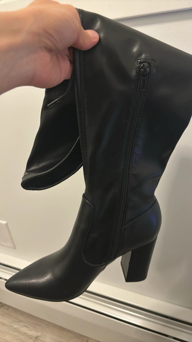Black Heeled Over-the-Knee Boots - photo 3