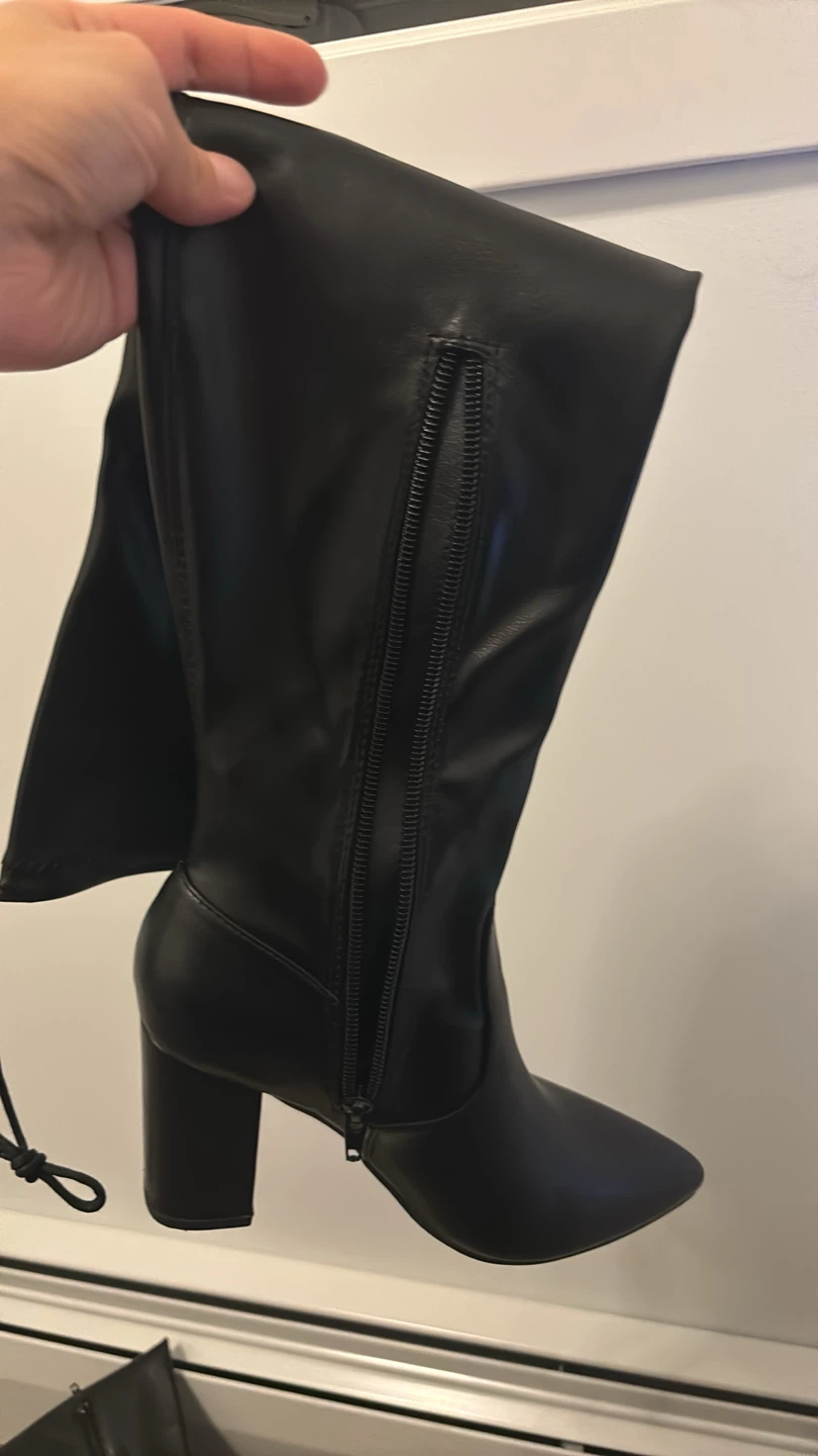 Black Heeled Over-the-Knee Boots - photo 5