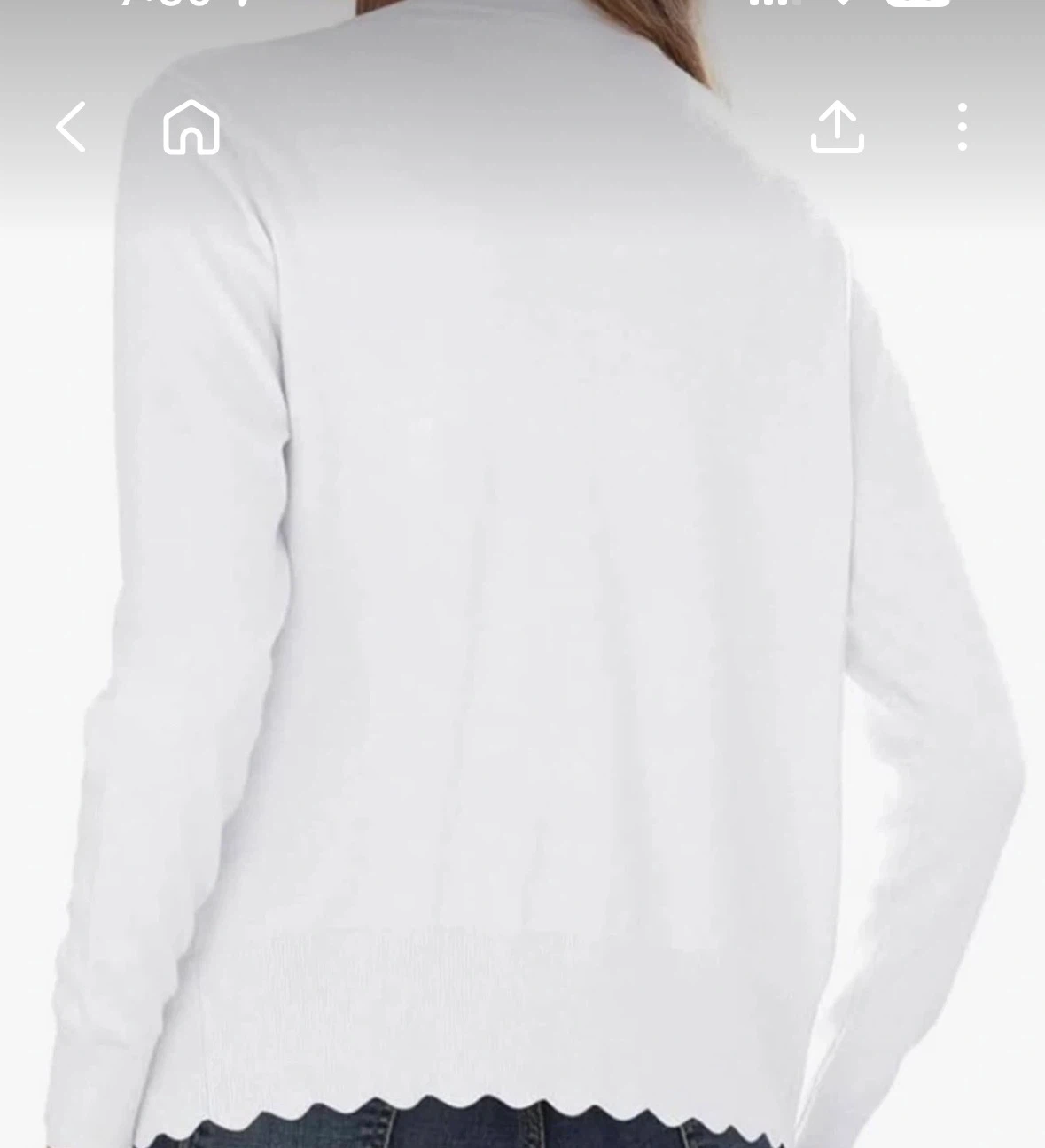 Large-Women's V-Neck Cardigan Sweater - photo 3