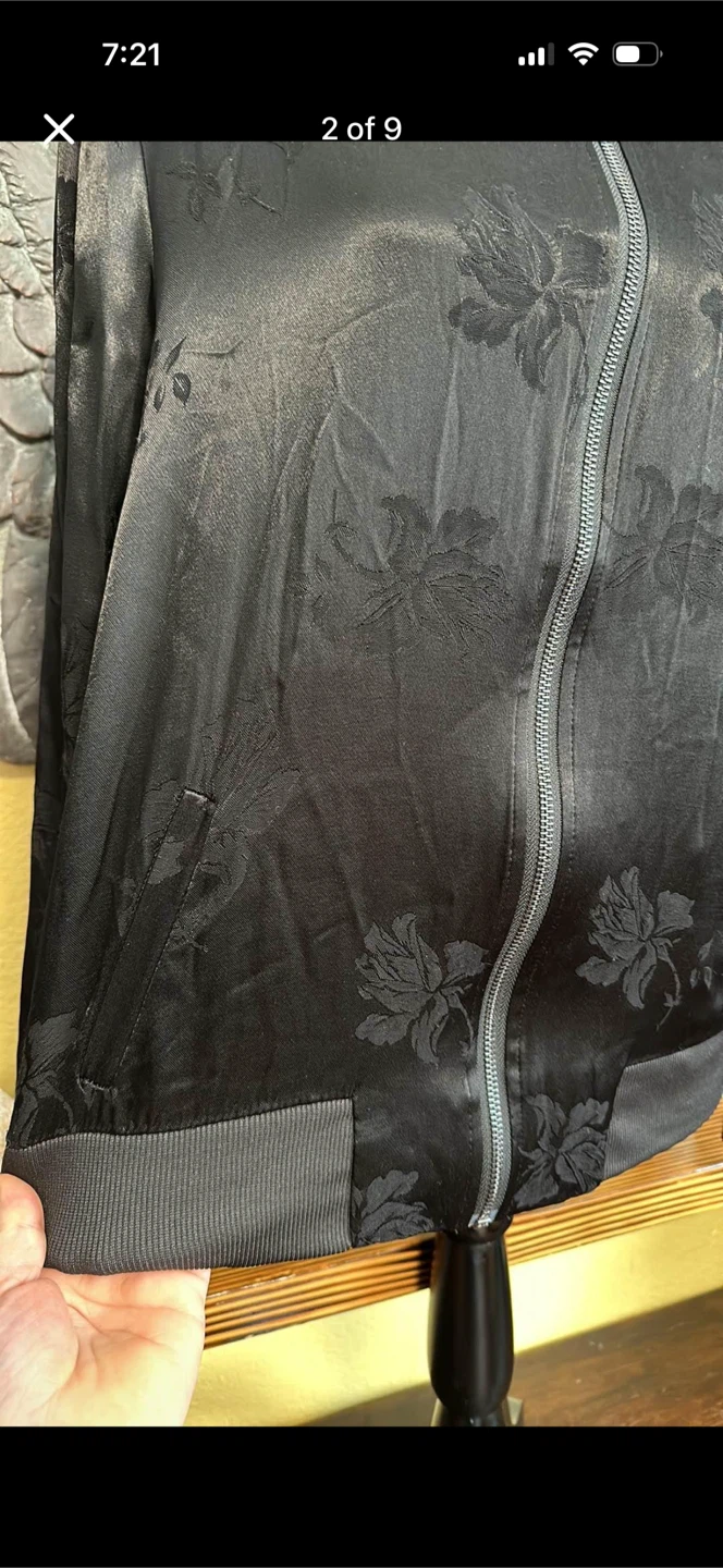A MTL 1989 Floral Satin Bomber Jacket - photo 2