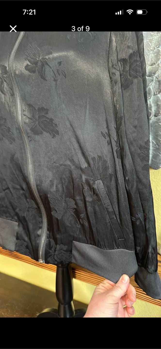 A MTL 1989 Floral Satin Bomber Jacket - photo 3
