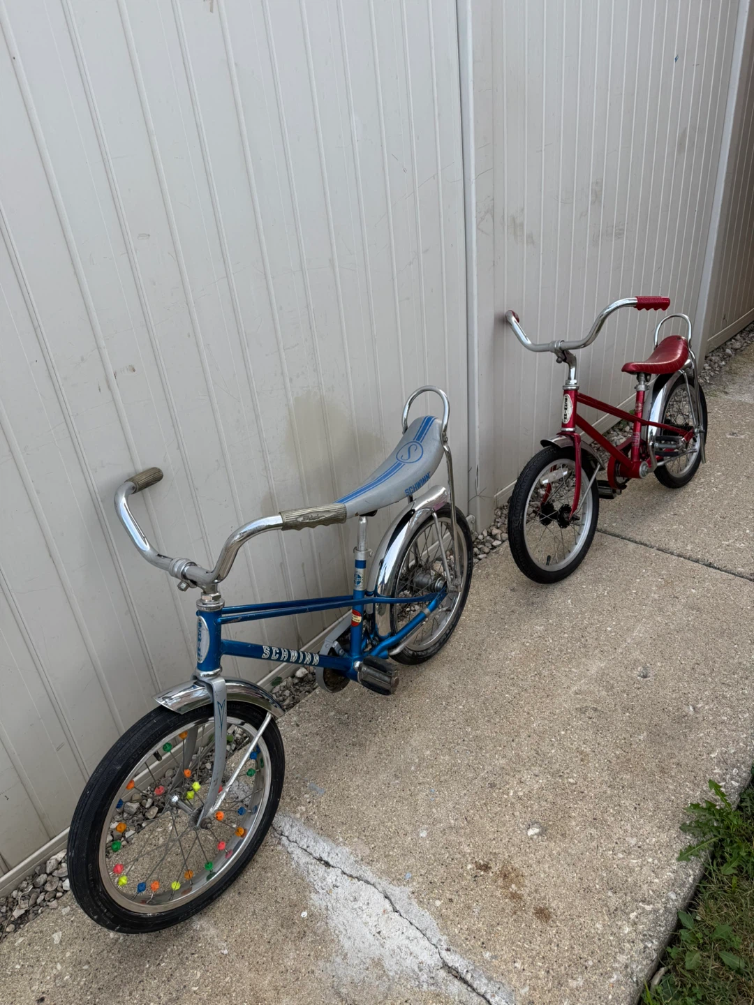 Two Schwinn Pixie II Kids Bicycles