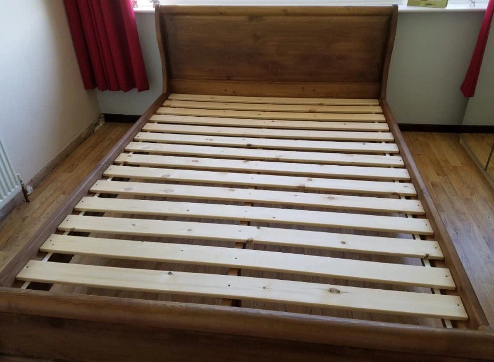 Queen Bed Wooden Slats and MDF Sheet