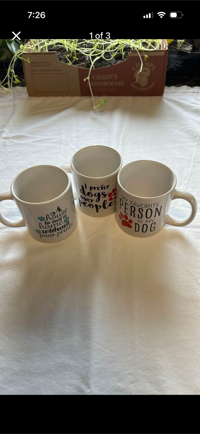 Dog Saying Coffee Mug Set