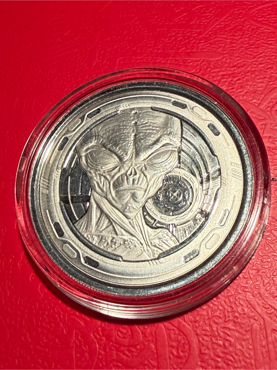 2022 Ghana UFO Alien silver coin - photo 2