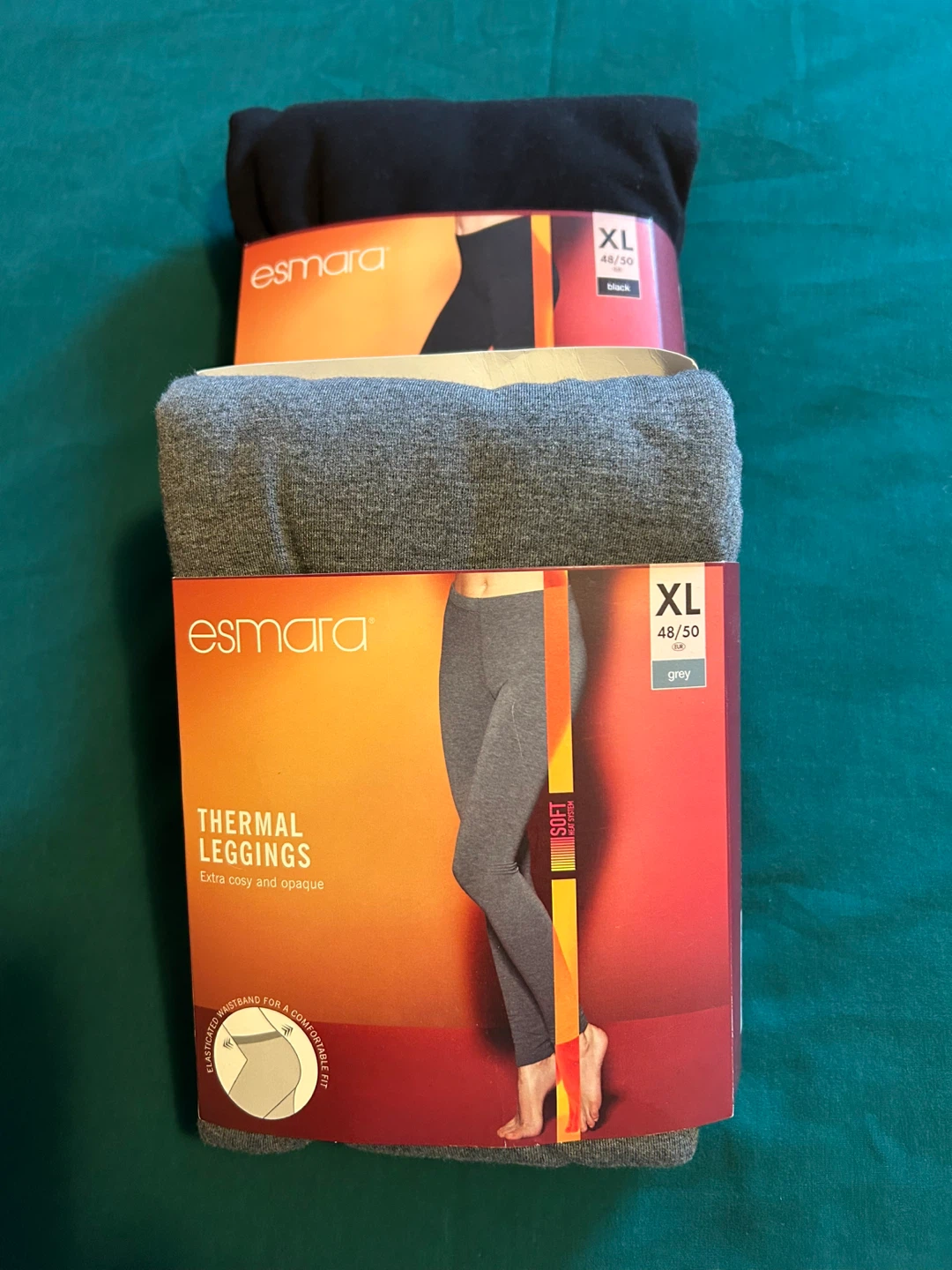 2 Pairs Esmara Thermal Leggings Size XL - photo 2