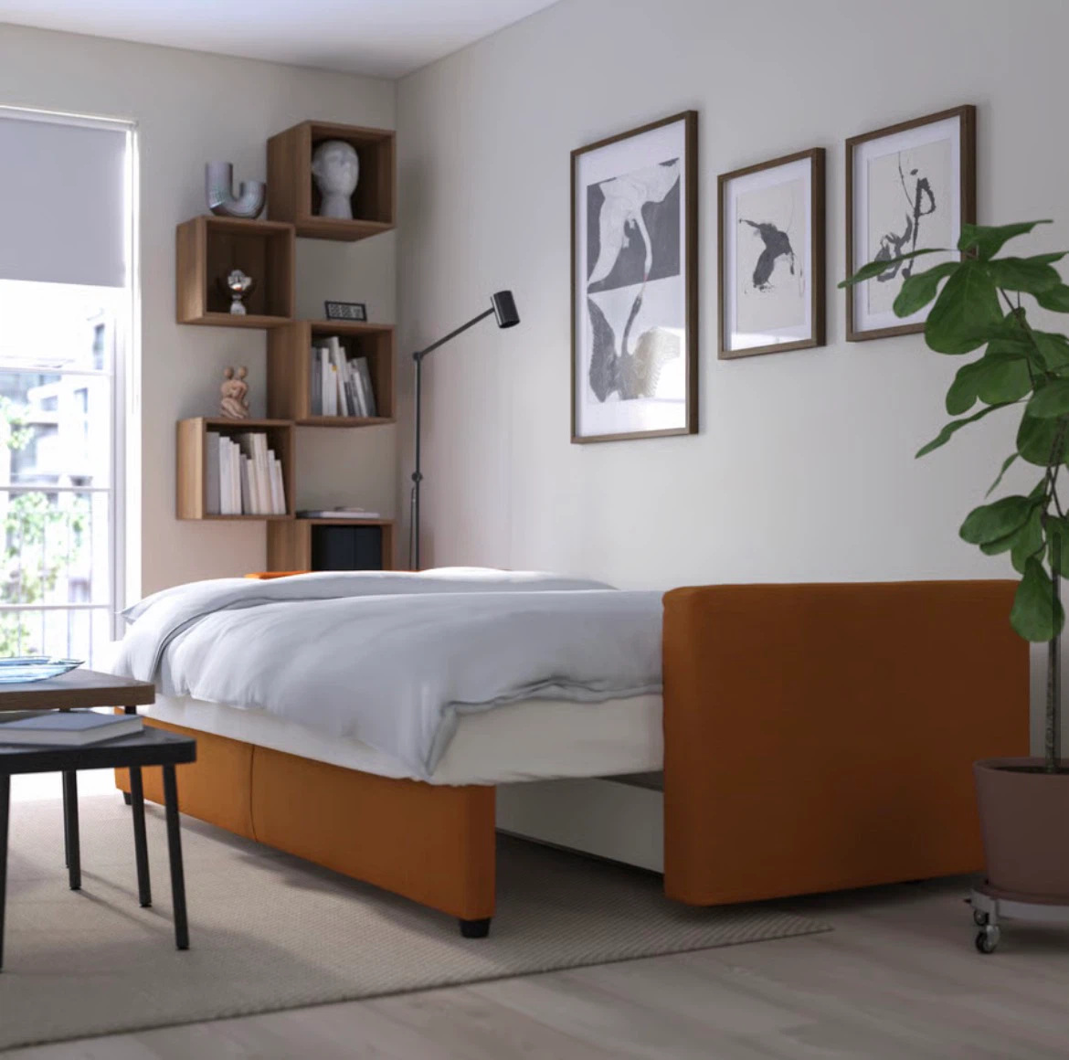 IKEA FRIHETEN Sofa Bed — Orange - photo 4