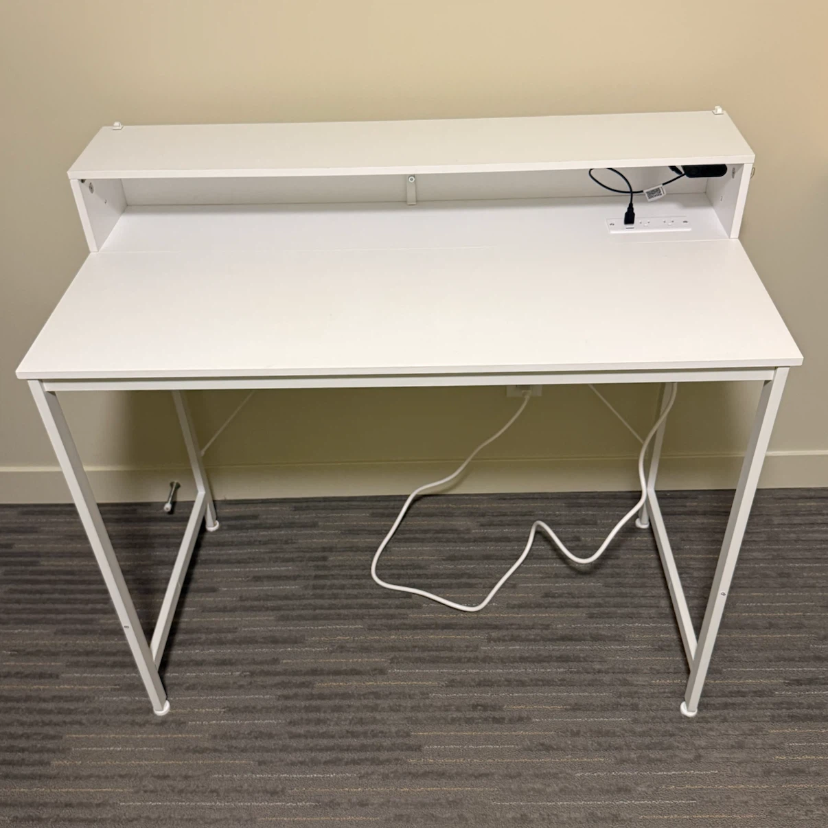 Computer Desk with Monitor Stand & LED Light