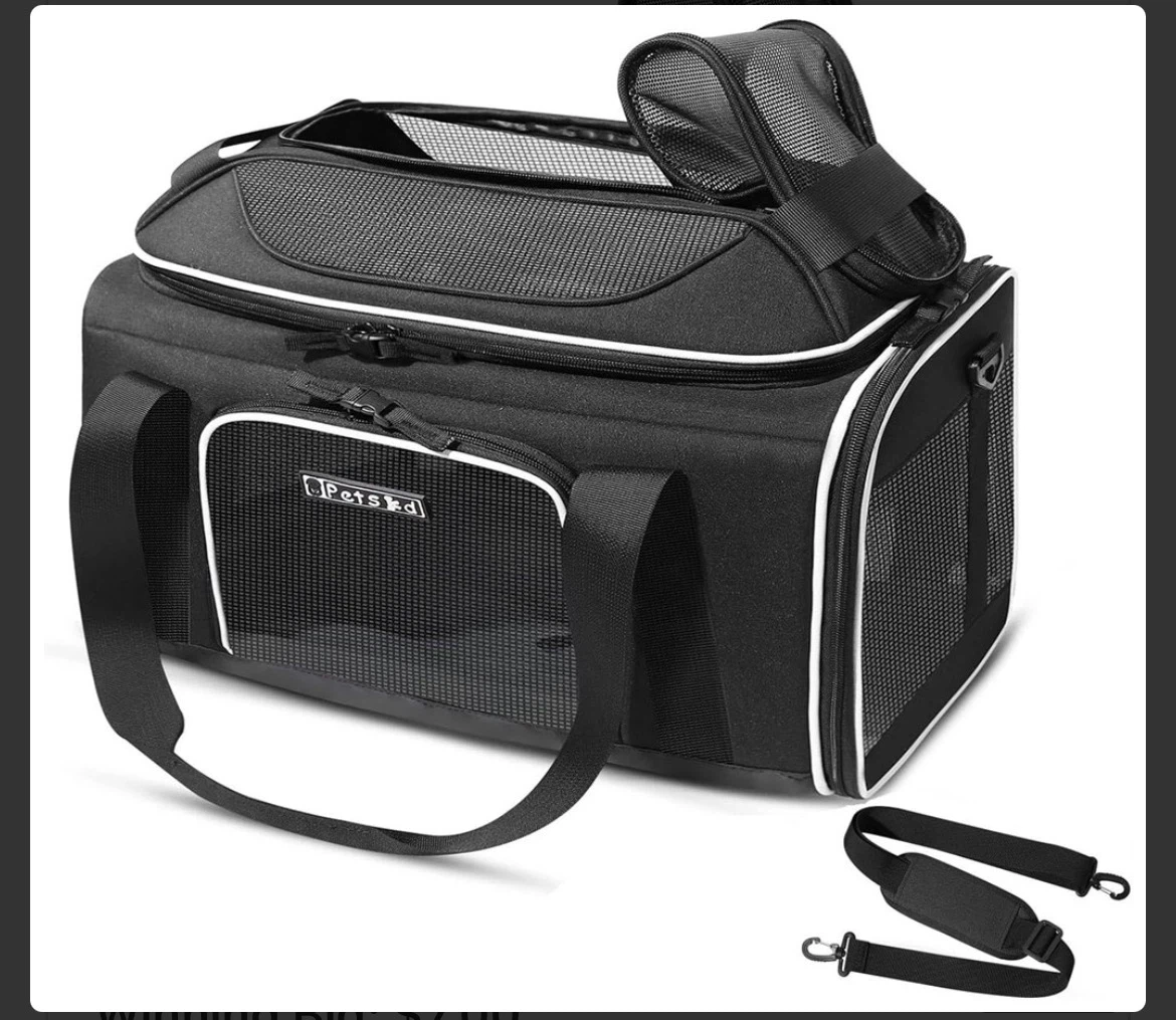 Petskd Top-Expandable Pet Carrier , JetBlue Allegiant Spirit