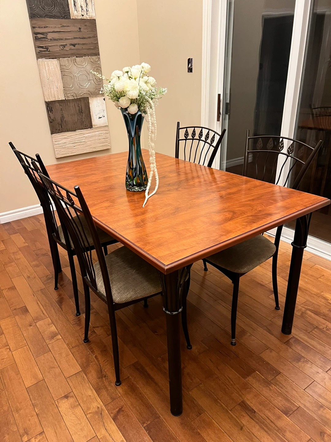 Dining table set with 4 chairs