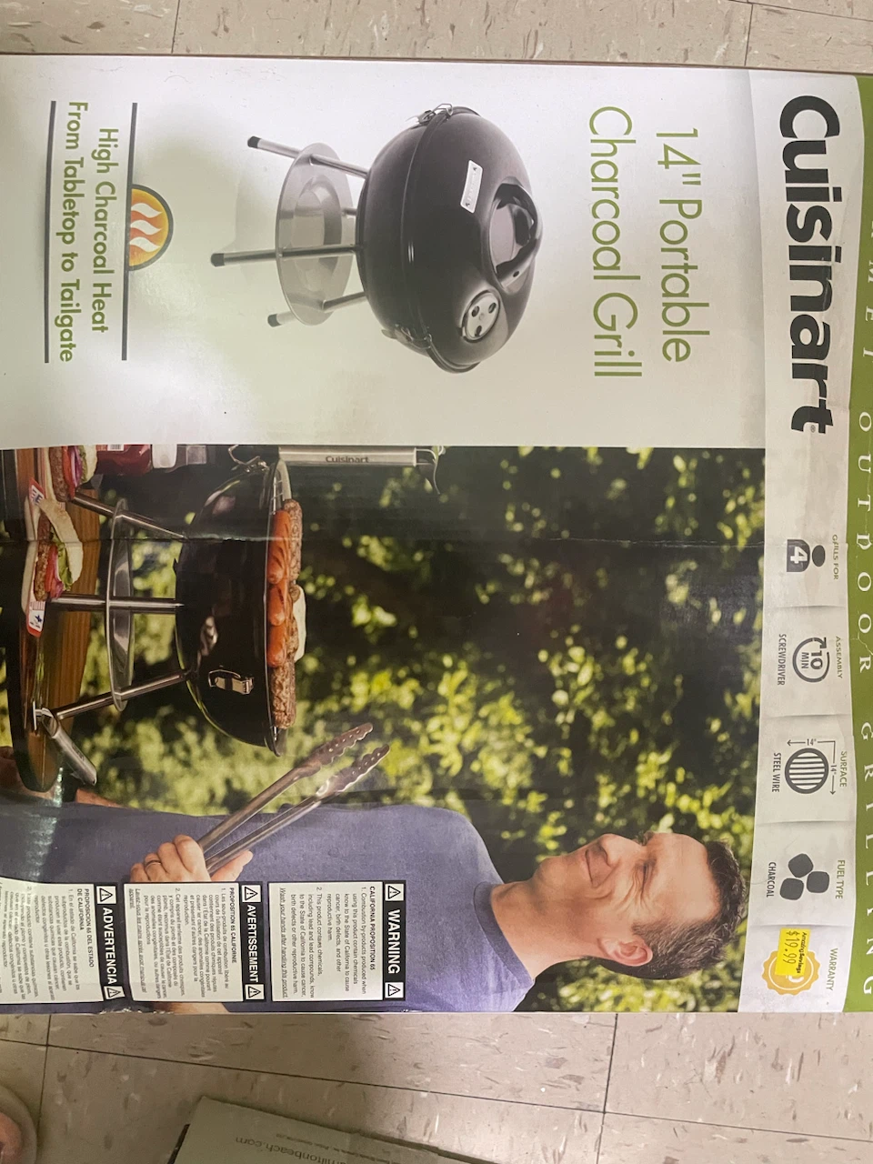 Cuisinart 14-inch Portable Charcoal Grill - photo 2