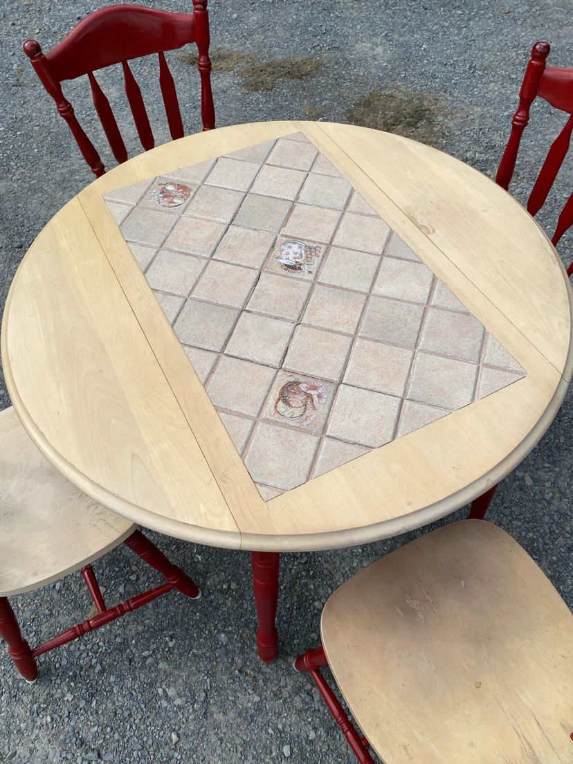 Vintage Solid Wood Drop-Leaf Dining Set (CAN DELIVER) - photo 2