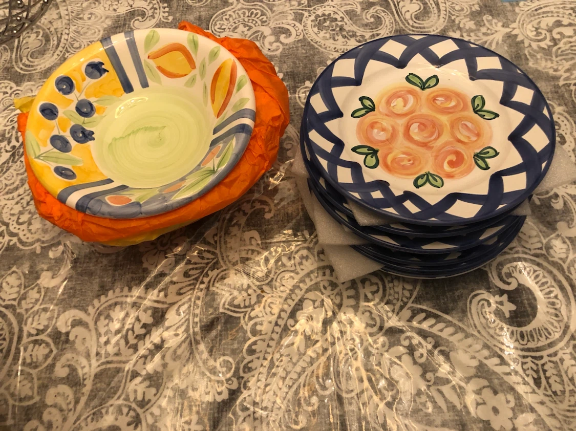 Hand Painted Ceramic Dinnerware Set