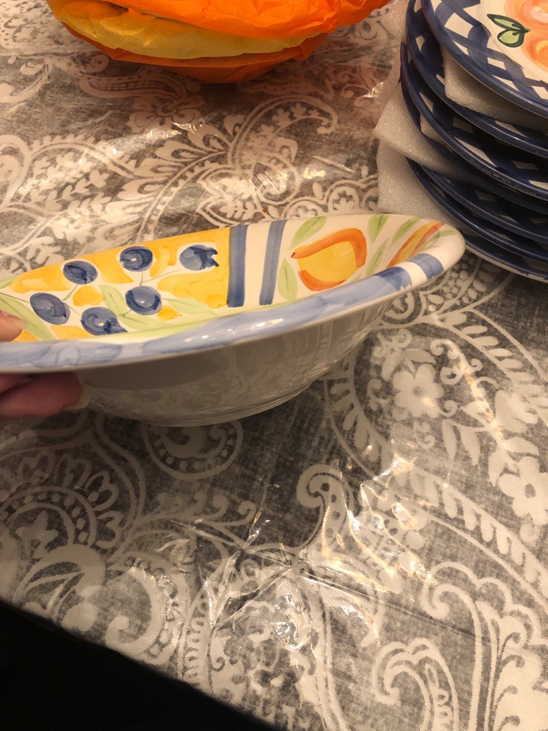 Hand Painted Ceramic Dinnerware Set - photo 2