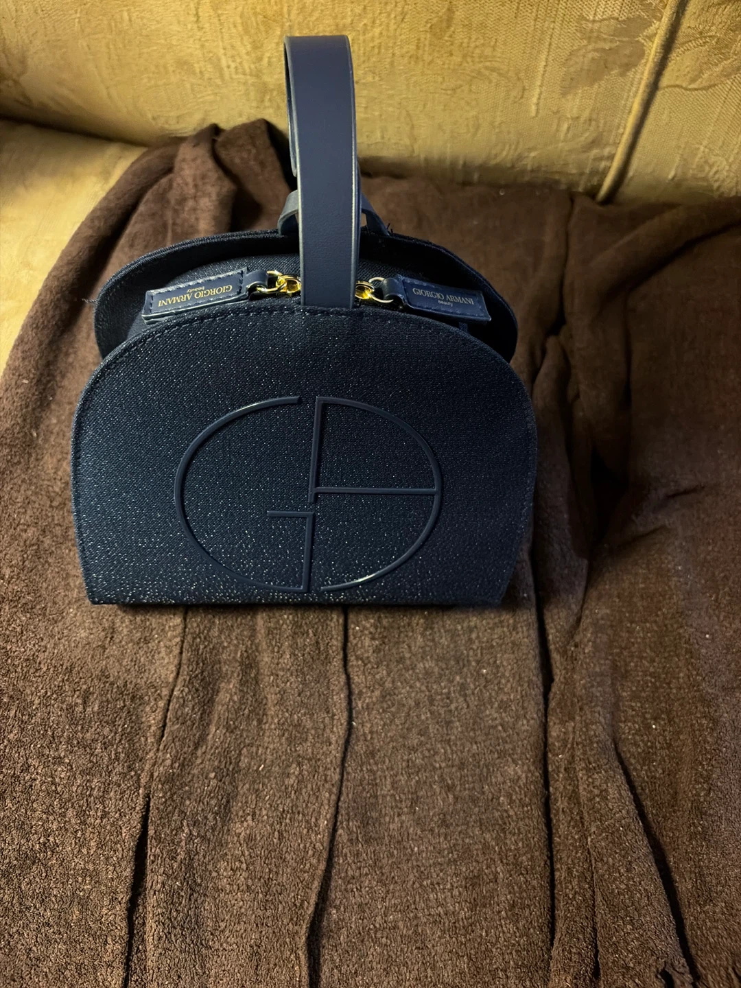 Giorgio Armani Beauty Navy Cosmetic Bag