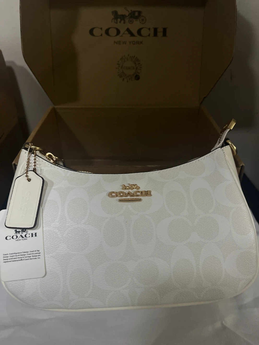 Coach Signature White Handbag - photo 2