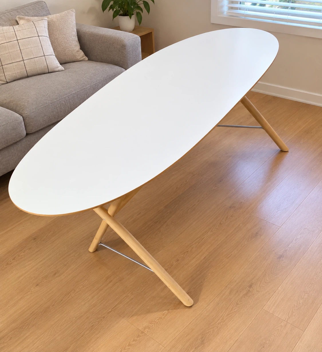 Like 🆕- IKEA Coffee Table with Wood Legs- 185cm*90cm