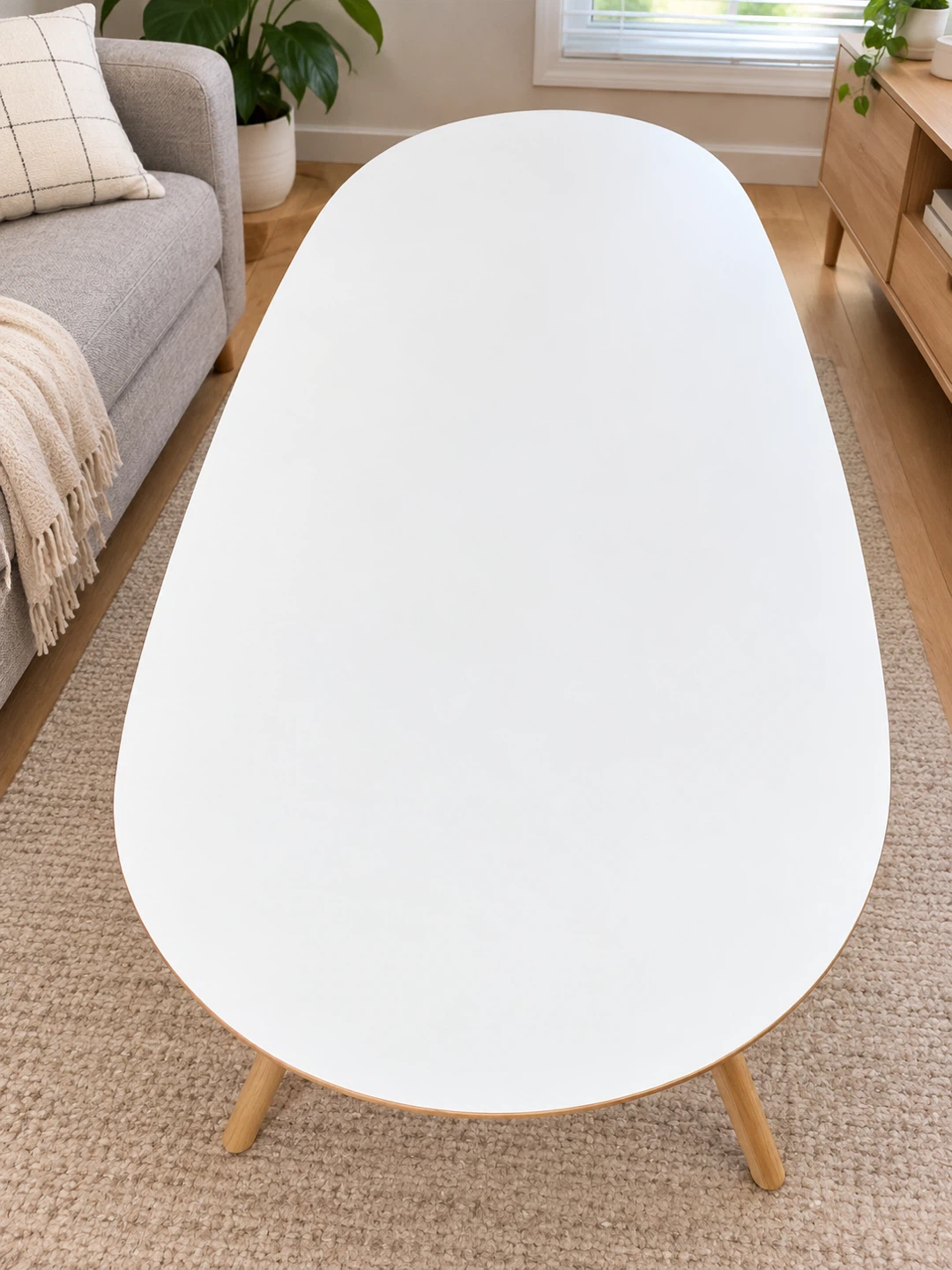 Like 🆕- IKEA Coffee Table with Wood Legs- 185cm*90cm - photo 3