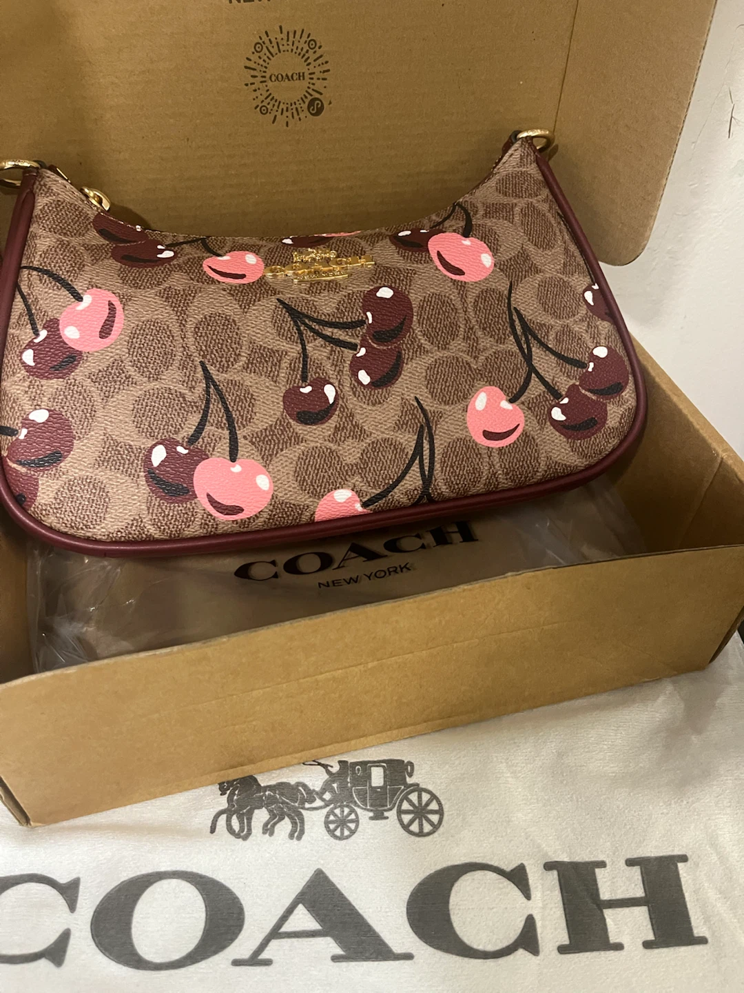 Coach Cherry Print Bag - photo 5