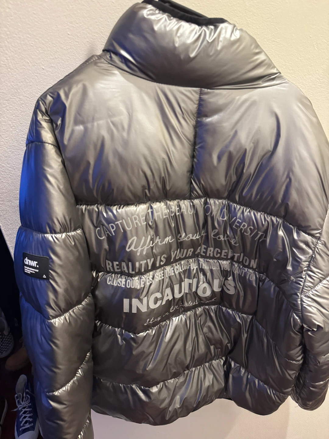Zara Silver Metallic Puffer Jacket - photo 2