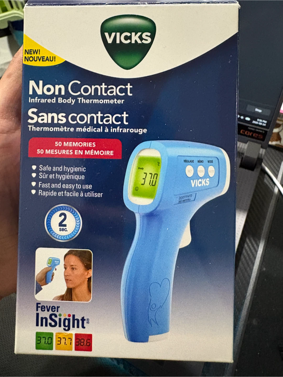 Vicks 3-in-1 Non-Contact Infrared Thermometer