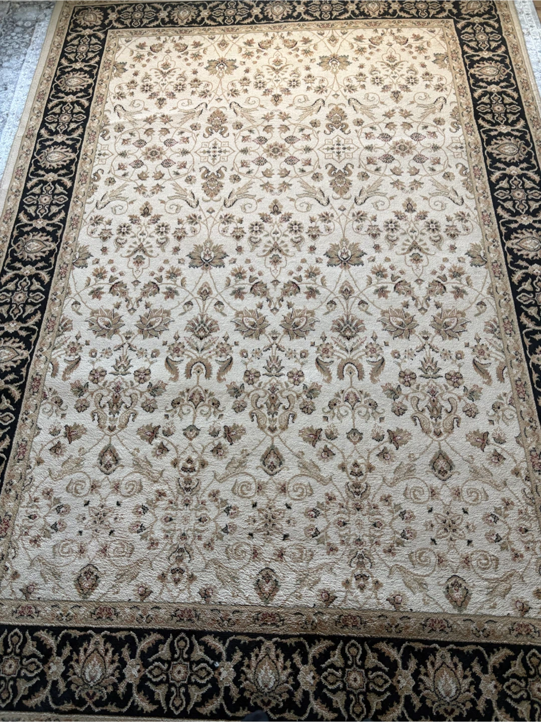 Traditional Area Rug with Floral Pattern