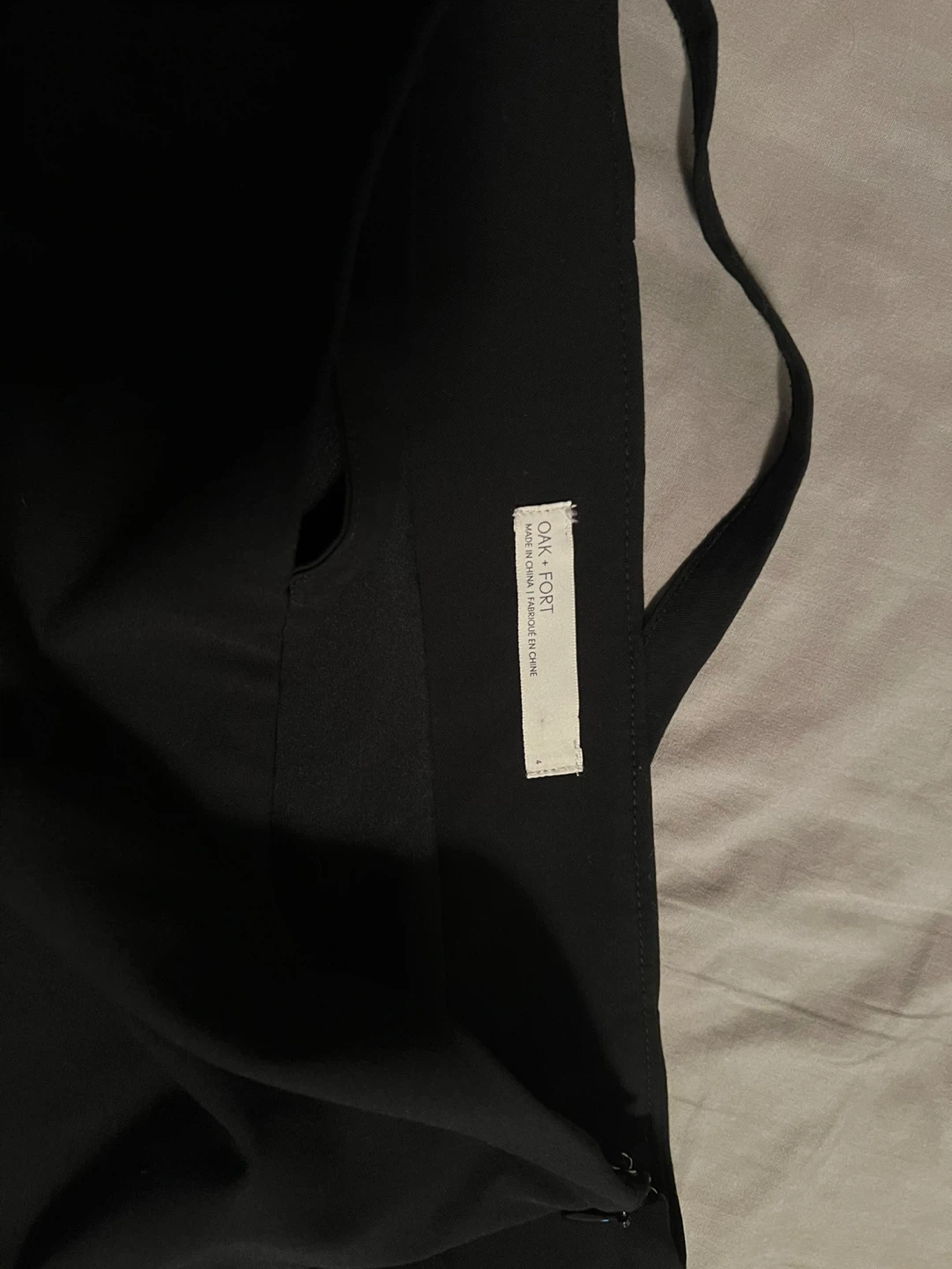 Oak + Fort Black Skirt Size 4 - photo 3