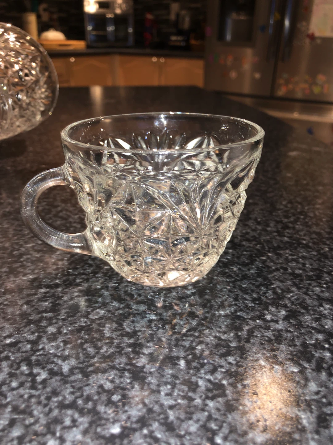 Vintage Clear Glass Punch Bowl Set - photo 3