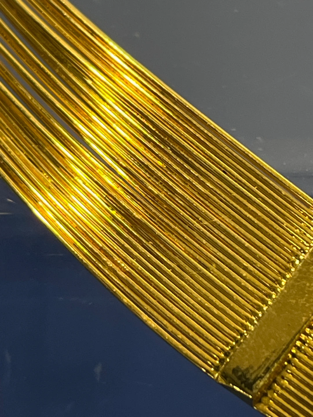 Vintage gold tone collar necklace - photo 3