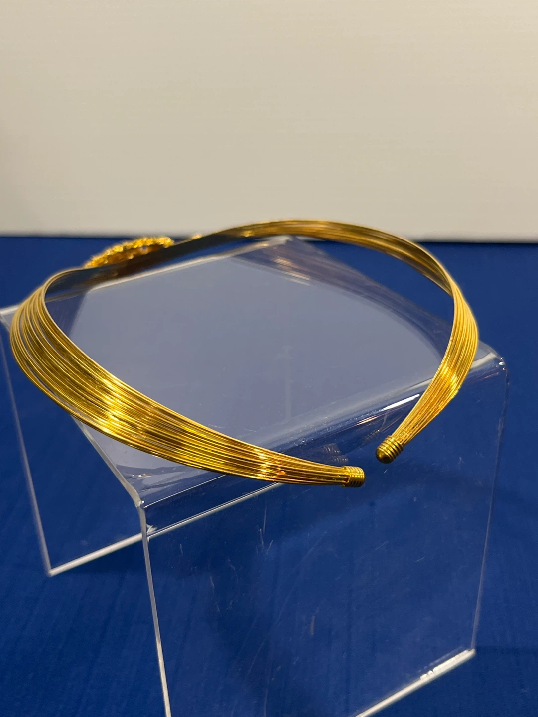 Vintage gold tone collar necklace - photo 4