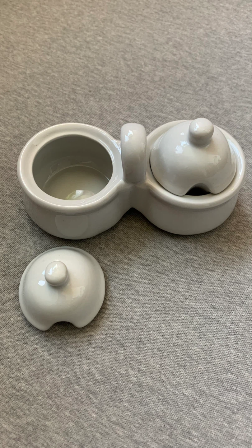 Double Condiment Server with Spoons