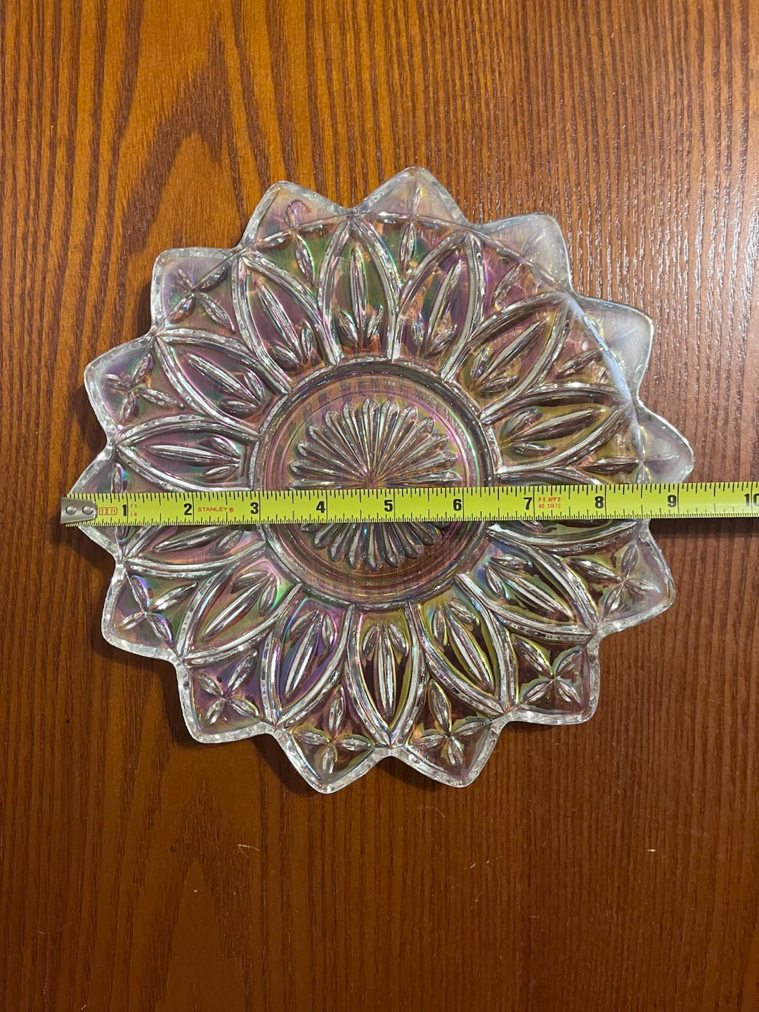VINTAGE FEDERAL GLASSWARE IRIDESCENT PLATE, BOWL - photo 3