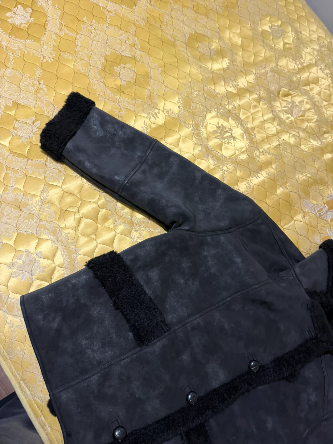 Black Faux Shearling Jacket - photo 2