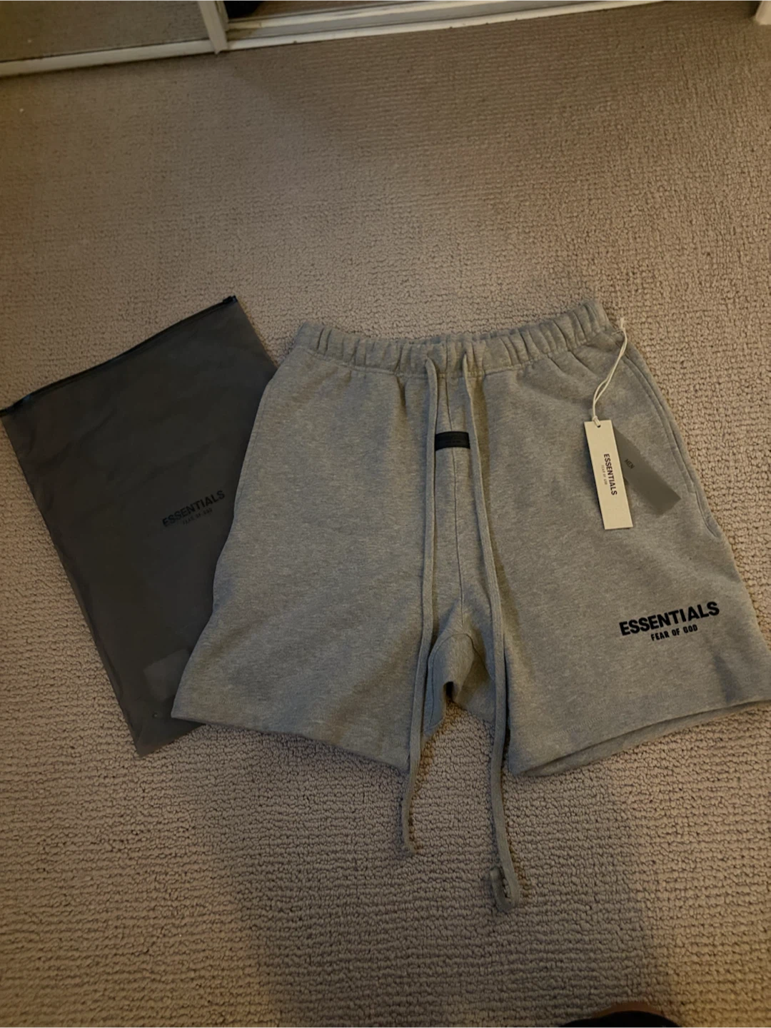 Essentials Fear of God Grey Shorts - photo 2