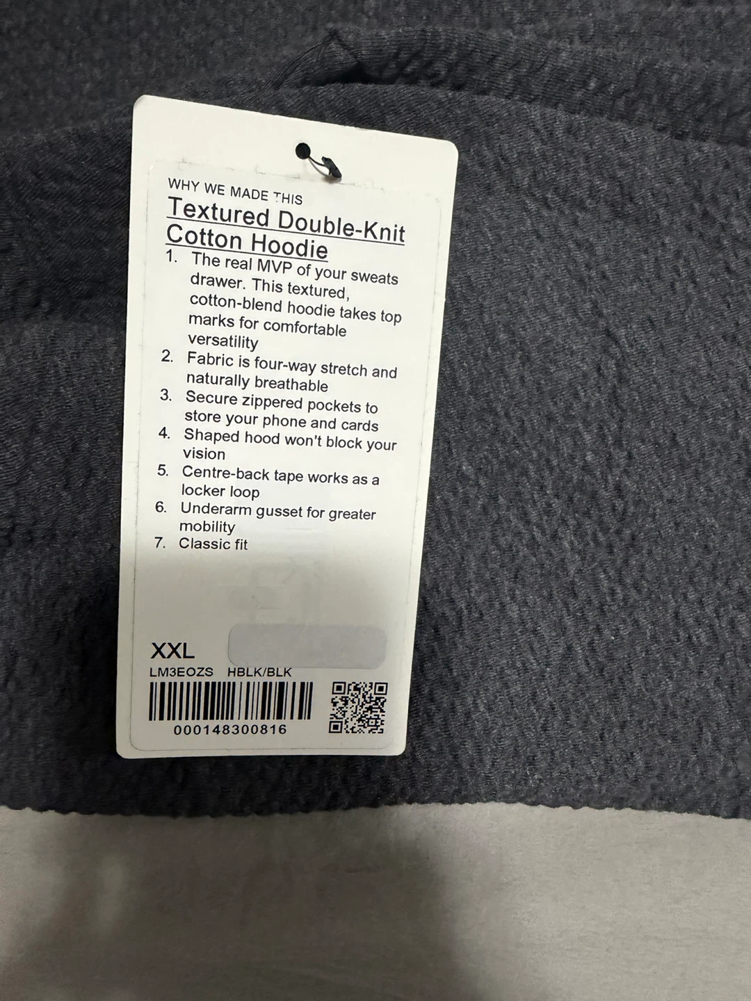 Lululemon Textured Double-Knit Cotton Hoodie XXL