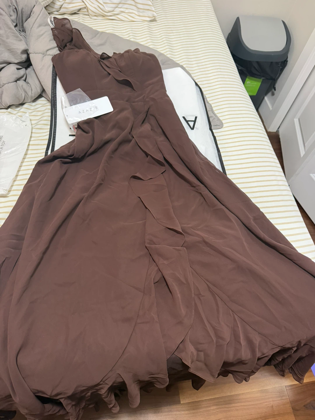 Azazie Chocolate Brown Dress