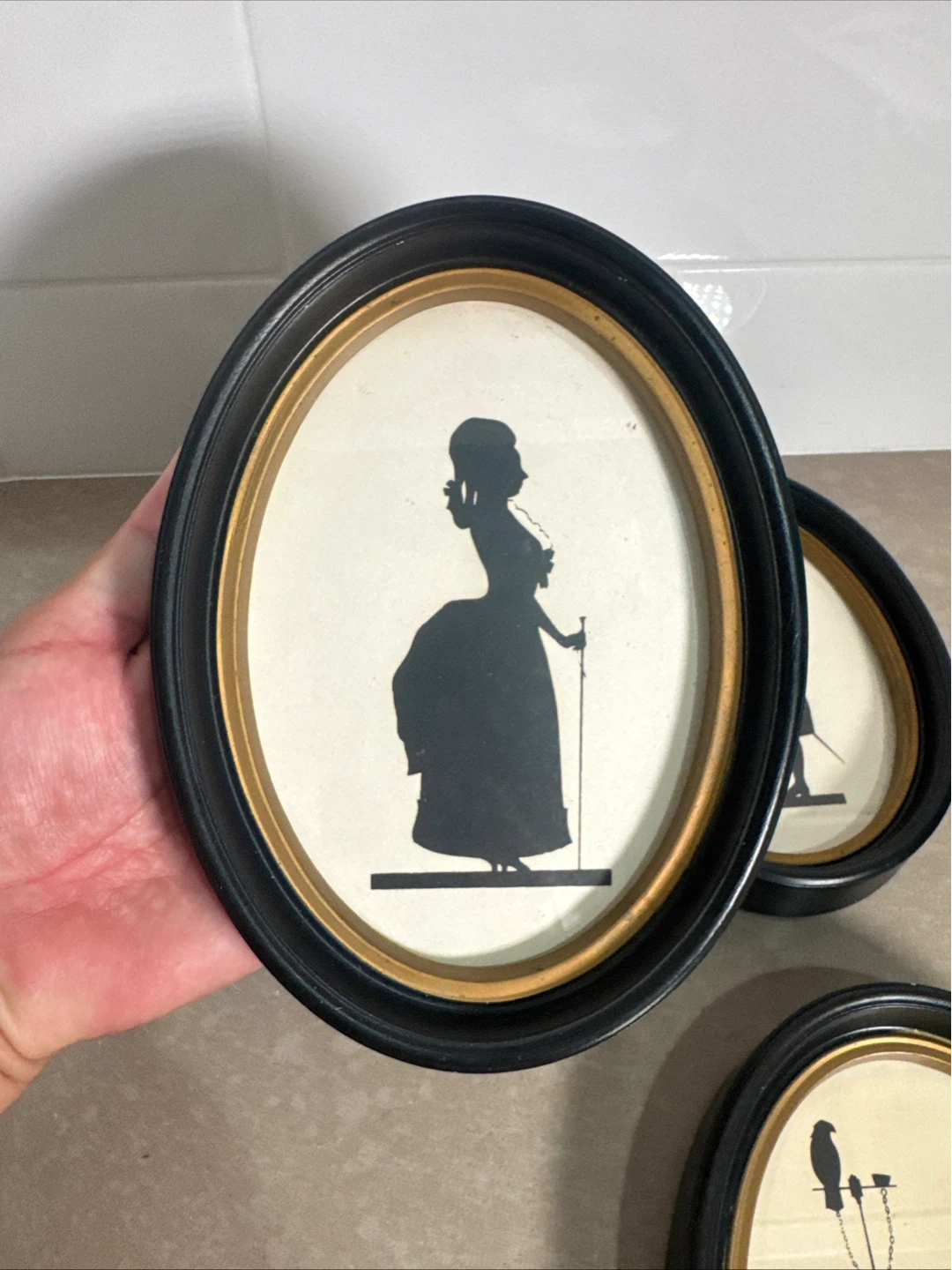 Set of 4 Vintage Style Silhouette Wall Frames - photo 2