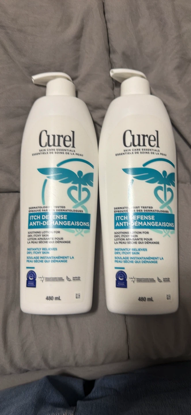 2 Bottles Curel Itch Defense Lotion 480ml