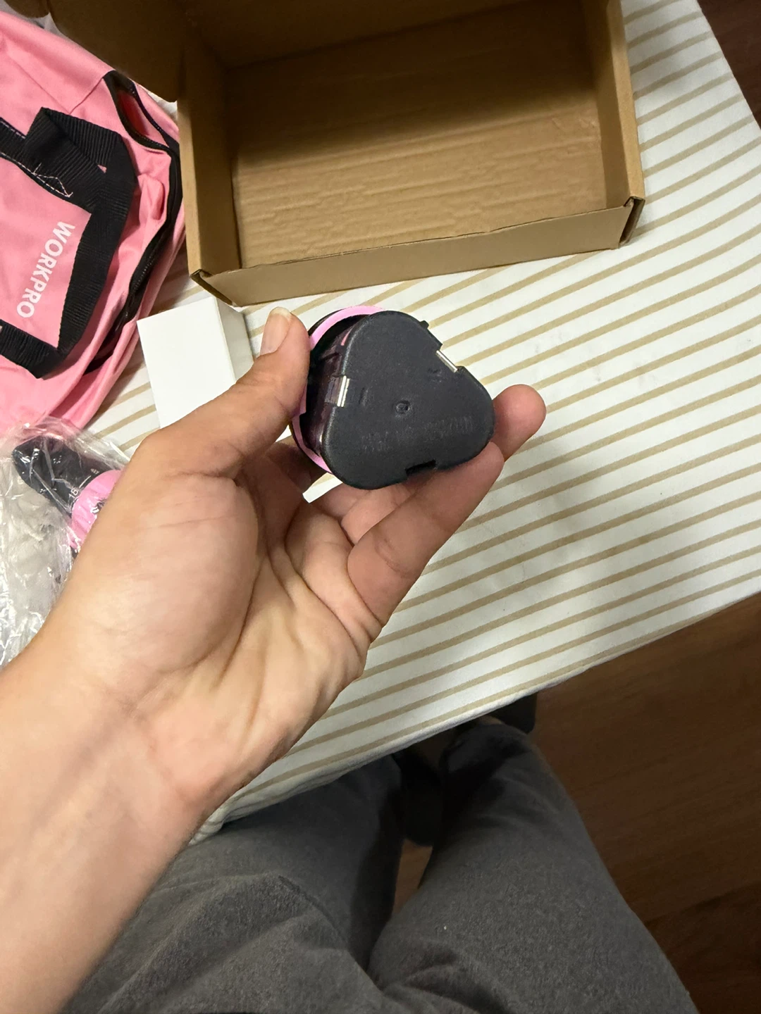WORKPRO Pink 12V Cordless Drill Battery and Bag - photo 5
