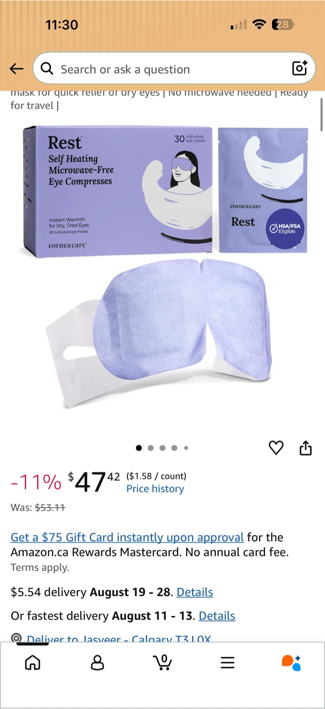 CorneaCare Rest Self-Heating Eye Compresses - 30 Pack - photo 5