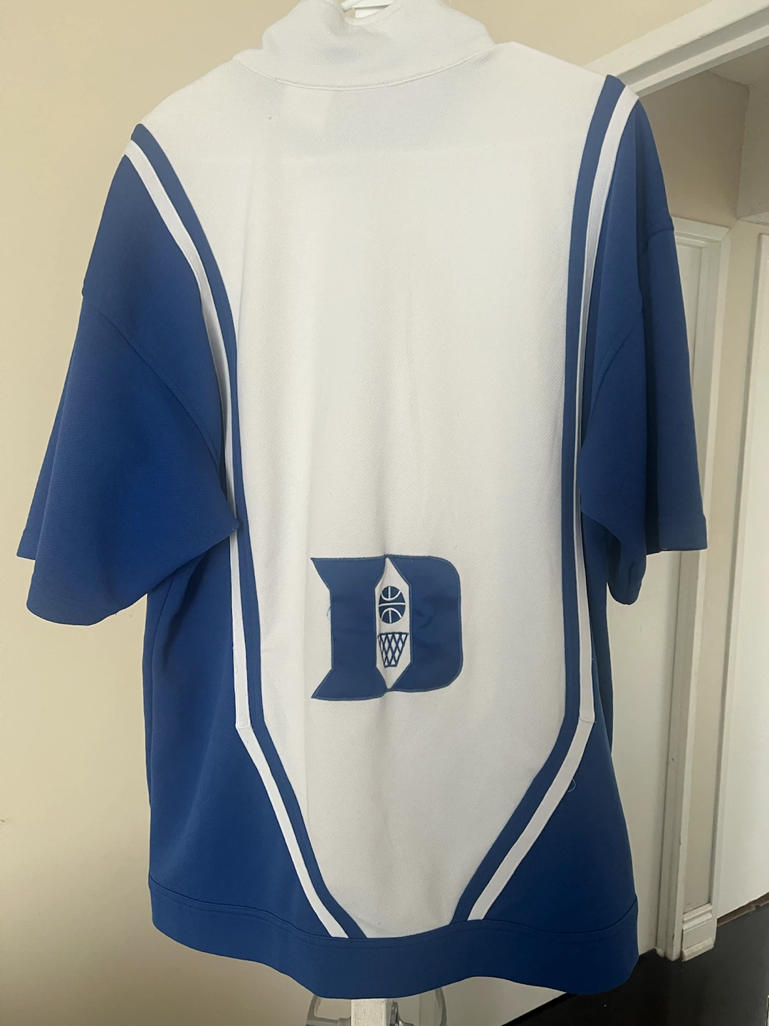 Vintage 90s Nike duke basketball warm up jersey shirt size L - photo 2
