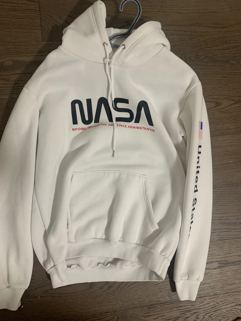 NASA White Pullover Hoodie