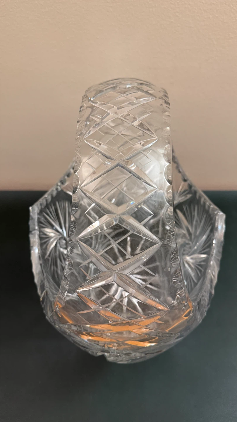 Vintage Crystal Basket - photo 4